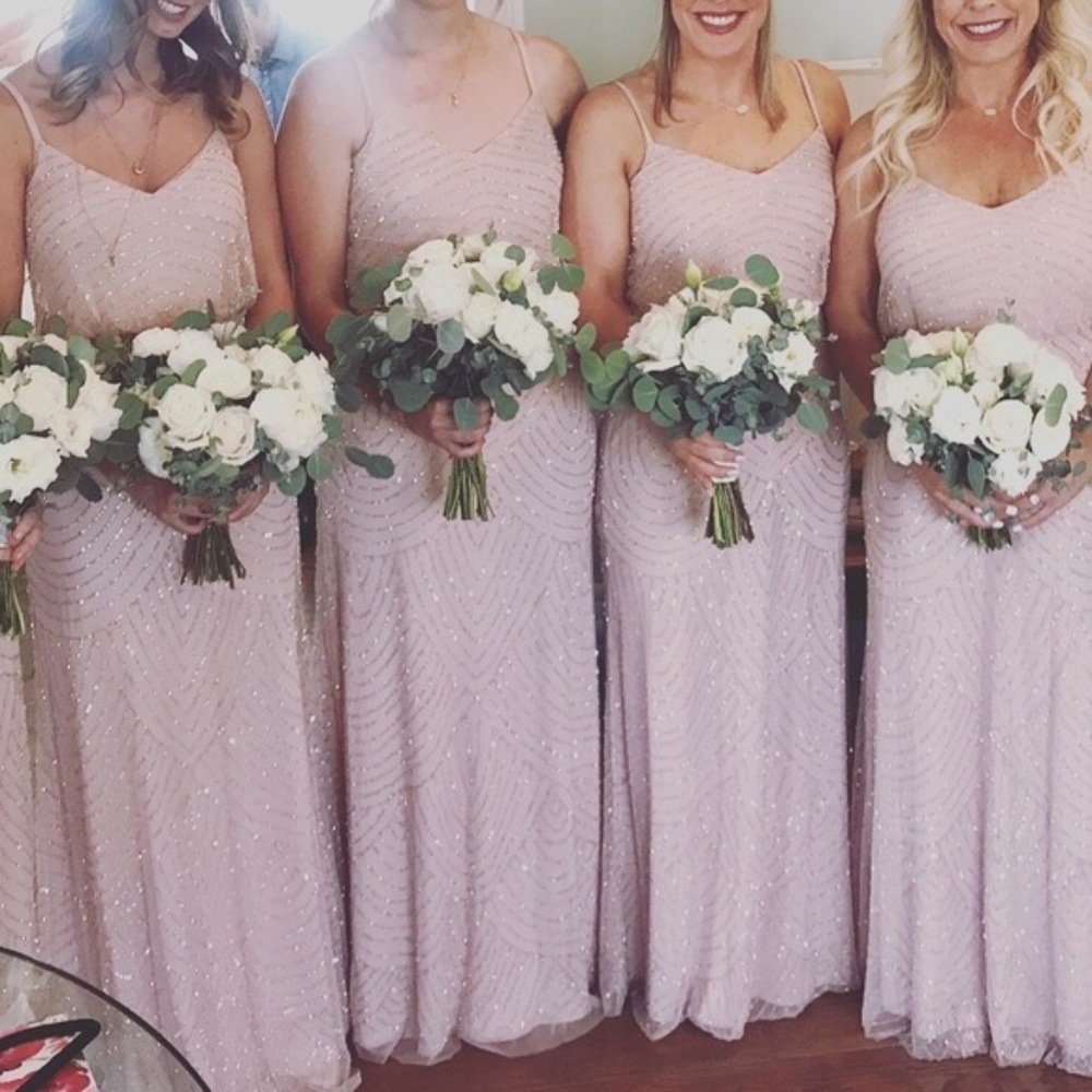 Adrianna Pappell Art Deco Blush Bridesmaid Dress